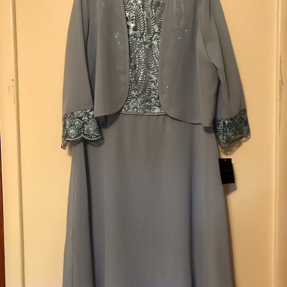 Slate Blue Dressy Dress